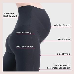 The Glowe Black Maternity Leggings High 